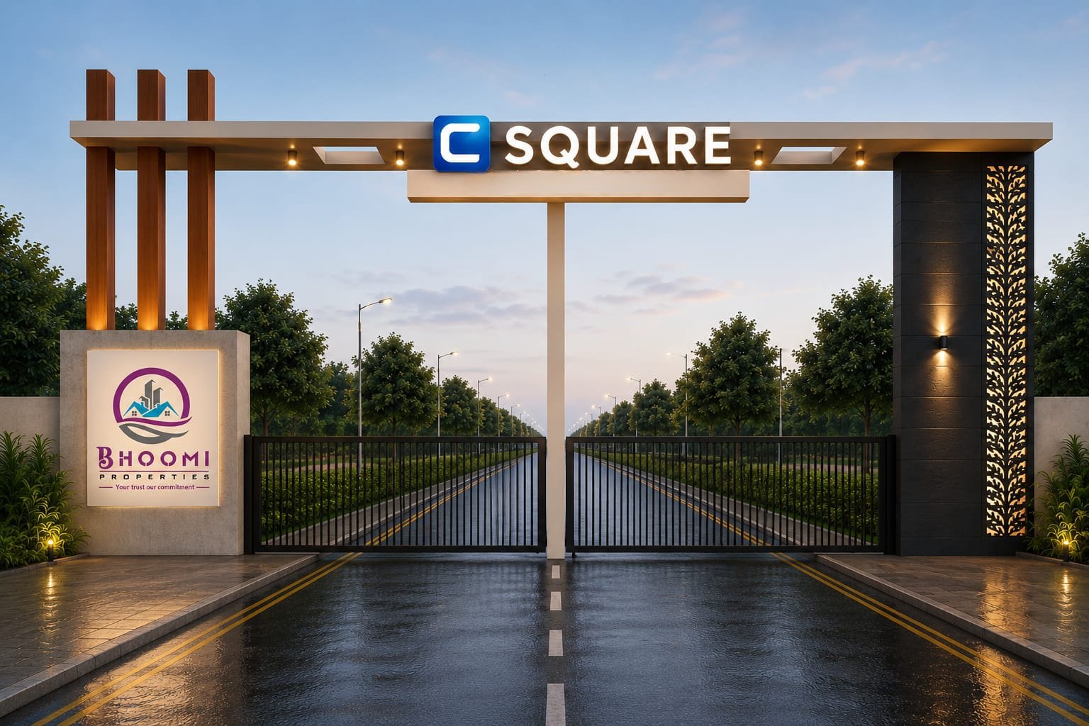C. Square premium residential plots - Bhoomi Propertie Bangalore South masterplan